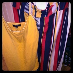 pencil skirt with halter top body suit to match